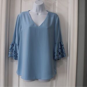 Elegant Blue Women's Top